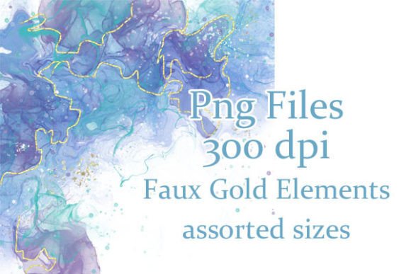 Alcohol Ink Gold Elements: Elevate Your Brand Identity
