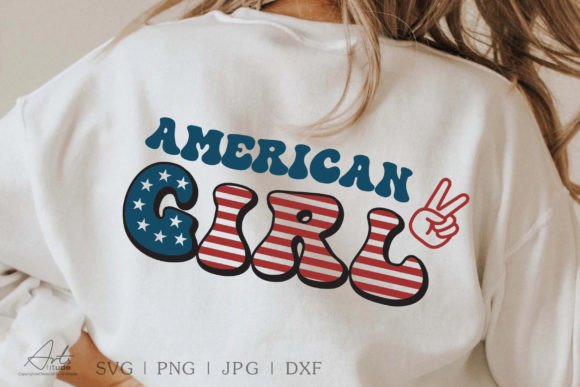 American Girl T-Shirt Design SVG PNG