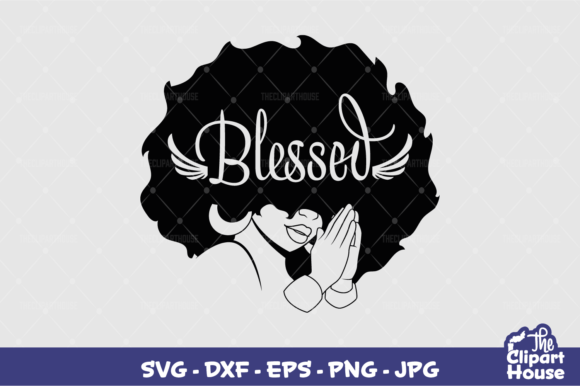 Blessed Afro Woman: Empowering Creativity and Self-Expression Through Digital Design