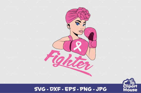 Breast Cancer Fighter Text 4 Design
