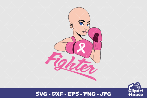 Breast Cancer Fighter Text Design