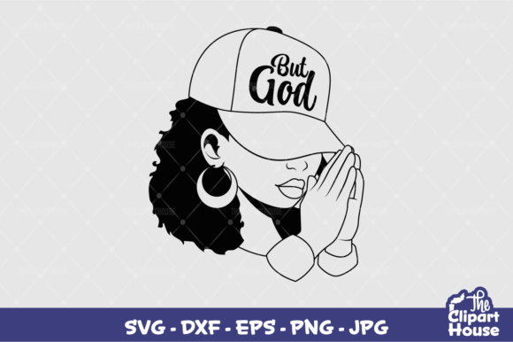 But God Praying Woman Cap Design