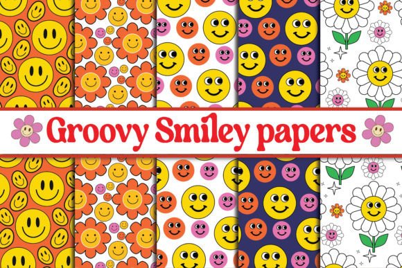 Elevate Your Digital Craft: Mastering the Groovy Smiley RETRO Digital Paper Pattern for Professional and Personal Projects