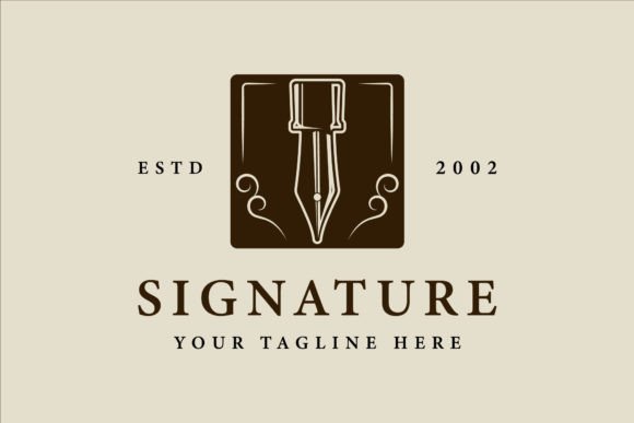 Evaluating the Pen Vintage Emblem Logo Vector Design for Professional Branding Needs