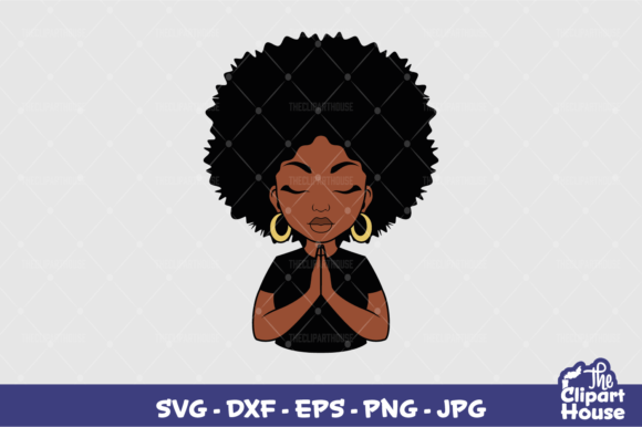 Praying Afro Woman: A Powerful Intersection of Faith, Identity, and Digital Craft