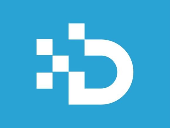 Puzzle Letter D Logo Template