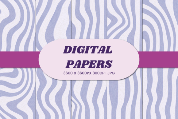 Retro Groovy Grey Digital Paper Evaluation