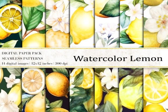 The Zest of Innovation: Leveraging Watercolor Lemon Digital Papers in Contemporary Design and Branding